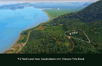 ขายที่ดินสวยวิวทะเลพาโนรามา 9.2 ไร่ อ่าวท่าเลน จ.กระบี่